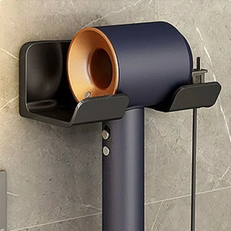 No Punching Hair Dryer Holder Makeup Hair Tool Storage Rack Wall Shaver Comb Sundries Shelf Bathroom Organizer Home Accessories