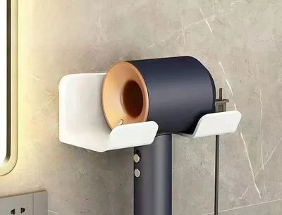 No Punching Hair Dryer Holder Makeup Hair Tool Storage Rack Wall Shaver Comb Sundries Shelf Bathroom Organizer Home Accessories