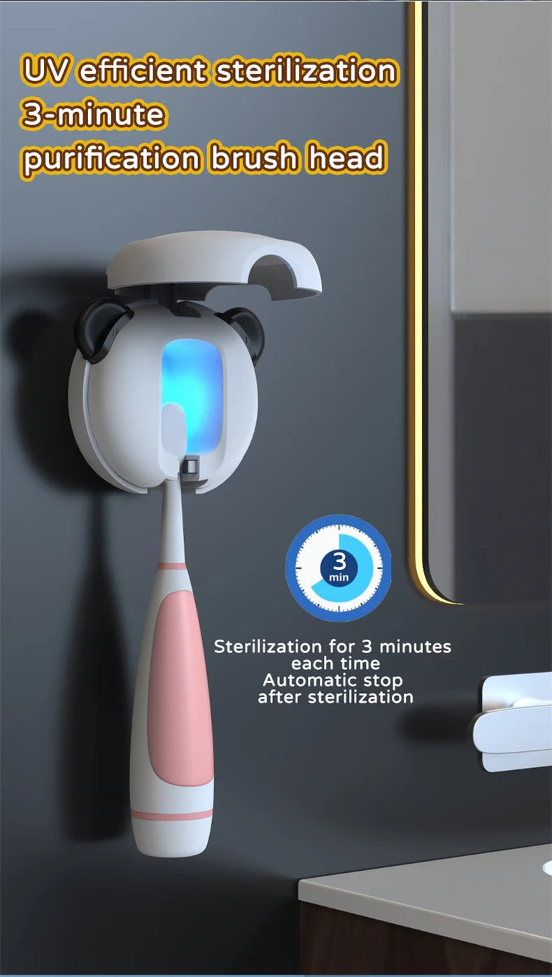 Hot Selling Mini Cute Portable UV Toothbrush Sterilizer Case – Travel & Wall-Mount Holder