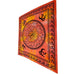 Sunburst Wall Decor Aum Shanti in Sanskrit on a Lotus Mandala Tapestry