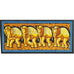 Matriarch Elephant Herd Horizontal Wall Banner Batik Table Runner