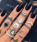 Vintage Boho Women's 11 piece Rings Set - vin11bk #7