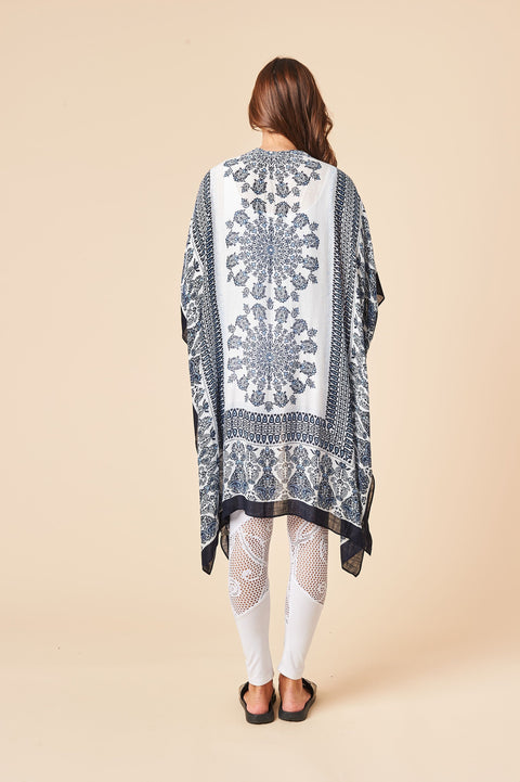 THE BOHEMIAN KIMONO IN BLUE & WHITE