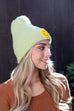 Smiley Face Ribbed Beanie 🙂