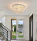White Boho Beaded Flush Mount Ceiling Light 3 Lights