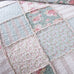 DaDa Bedding Hint of Mint Floral Pastel Cotton Patchwork Ruffle