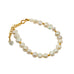 Freshwater Pearl Gold Chain Bracelet