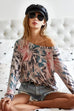 BiBi Tie Dye Terry Knit Terry Top