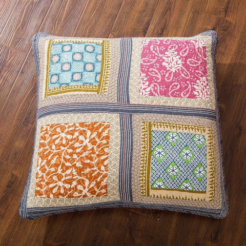 DaDa Bedding Bohemian Gallery of Roses Square Pillow Accent Euro Sham