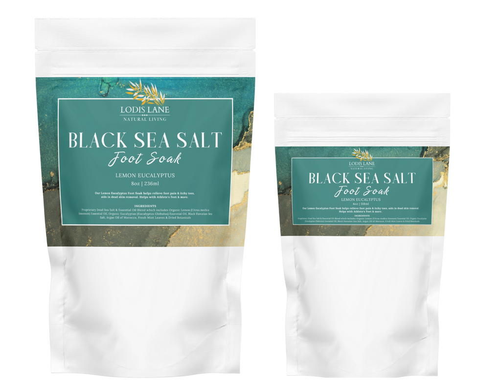 Lemon Eucalyptus Black Sea Salt Foot Soak