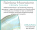 Rainbow Moonstone & Crystal Quartz Stretch Bracelet! Genuine Crystals!