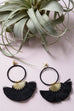 Drop Tassel Fan Earrings