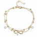Infinity Pendent Pearl Anklet