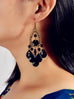 Bohemian Retro Jewellery Black Water Drop Beads Antique Gold