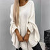 Winter Loose Batwing Sleeve Pullover Sweater - Fashion Oversized