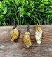 Wire Wrapped Rough Citrine Crystal Gemstone Chunk Pendant
