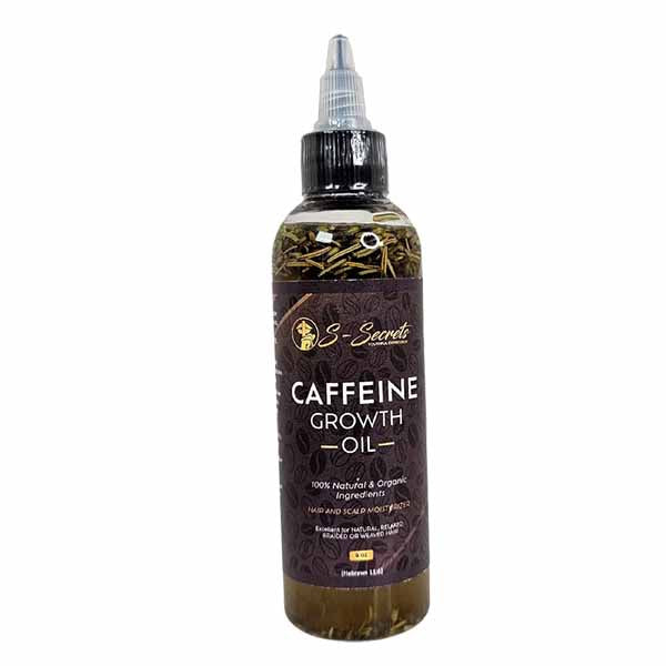 Caffeine Hair Growth Oil 4oz - Herbal Blend with Biotin & Essential
