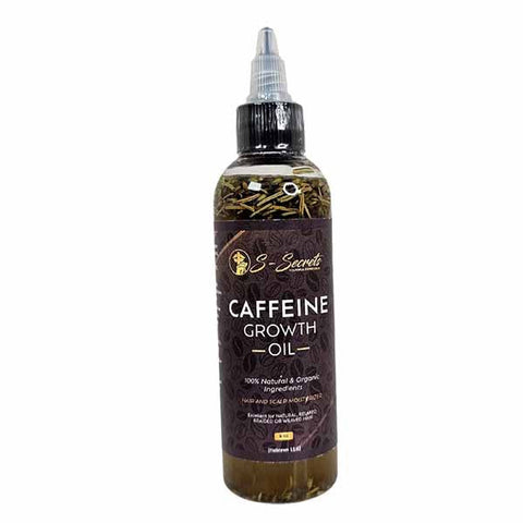 Caffeine Hair Growth Oil 4oz - Herbal Blend with Biotin & Essential