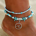 Ocean Theme Double Layer Anklet