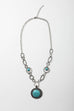Soleil Turquoise & Silver Link Necklace