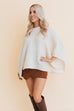 Urban Chic Ribbed Knit Sleeve Poncho